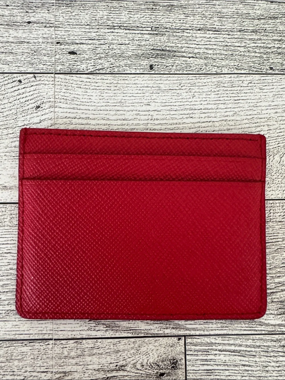 Sandro Paris Red Leather Card Wallet